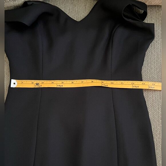 Hugo Buscati Little Black V-Neck Cocktail‎ Dress – Size 2P - Picture 6 of 11